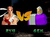 une photo d'Ã©cran de Street Fighter Alpha 2 sur Nintendo Super Nes